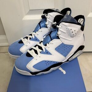 Nike Air Jordan 6 Retro “UNC Home” White and Blue.